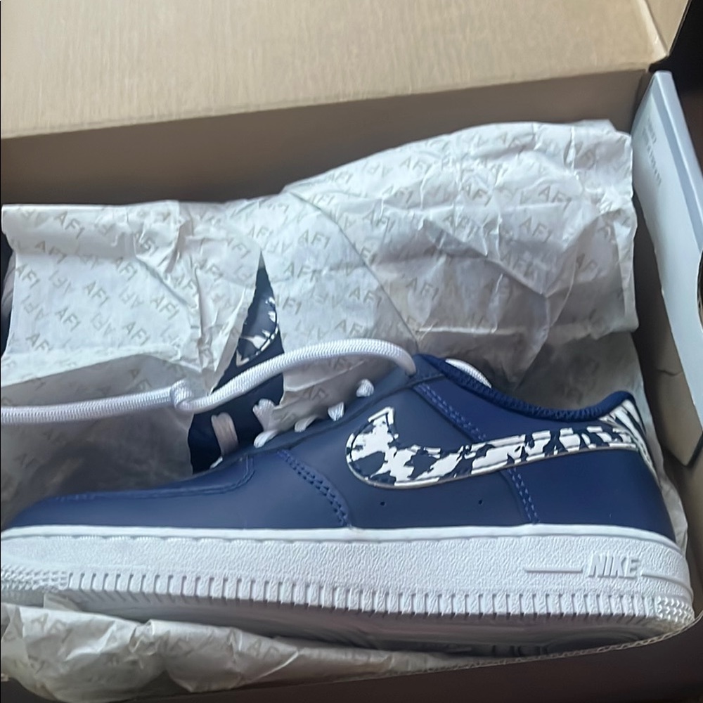 Nike Blue and White Sneakers